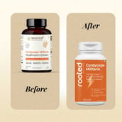 7 - Rooted Active Naturals Cordyceps Militaris Organic Mushroom Extract, 60 veggie capsule(s)
