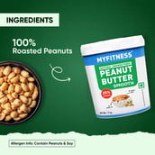 6 - Myfitness by brnd.me Natural Peanut Butter, 1.25 kg Smooth