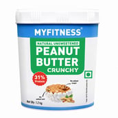 1 - Myfitness by brnd.me Natural Peanut Butter,  1.25 kg  Crunchy 