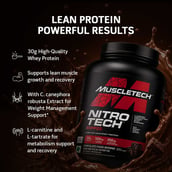 2 - MuscleTech Performance Series NitroTech Ripped,  3.8 lb  Chocolate Fudge Brownie 