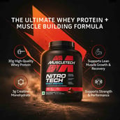 6 - MuscleTech NitroTech Whey Protein,  3.8 lb  Milk Chocolate 