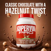 3 - Superyou Pro Fermented Yeast Protein,  2.2 lb  Choco Hazelnut 