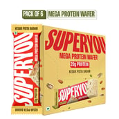 1 - Superyou Mega Protein Wafer, 6 bar(s) Kesar Pista Badam