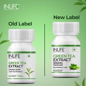 4 - INLIFE Green Tea Extract (500mg), 60 veggie capsule(s) Unflavoured