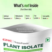 8 - GNC Plant Protein Isolate, 1 lb Chocolate Hazelnut