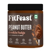 1 - FitFeast Peanut Butter, 380 g Cookie Fudge