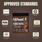 6 - FitFeast Peanut Butter, 380 g Cookie Fudge