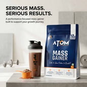5 - AS-IT-IS Nutrition ATOM PWR Mass Gainer,  2.2 lb  Double Rich Chocolate 