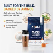 10 - AS-IT-IS Nutrition ATOM PWR Mass Gainer,  2.2 lb  Double Rich Chocolate 