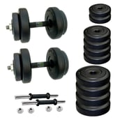 Body Maxx PVC Dumbells Sets Combo 2,  Black  10 kg 