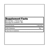 supplement - VX Nutrition 100% Pure Glutamine 6000,  1.1 lb  Unlfavoured 
