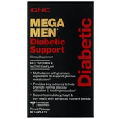 front - GNC Mega Men Diabetic Support,  90 caplets 