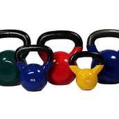 1 - B Fit USA Vinyl Kettlebell,  Assorted  2 kg 