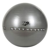 B Fit USA Exercise Printed Heavy Duty Silver Gym Ball (AB8104),  Silver  75 cm 
