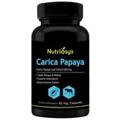Nutriosys Carica Papaya Leaf Extract (500 mg),  90 capsules 
