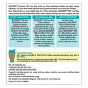 RecommendedUsage - HealthKart 100% Pure Whey Protein,  1.1 lb  Unflavoured 