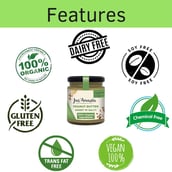 features - Jus Amazin Peanut Butter,  200 g  Sweet n Salty with Crunchy Flax 