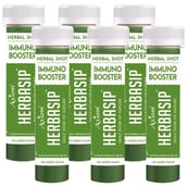 Herbasip Immuno Booster Juice Pack of 6 Shots,  Unflavoured  50 ml 