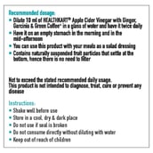 1 - HealthKart Apple Cider Vinegar with Mother NZ, 1 L Ginger, Garcinia & Green Coffee