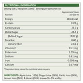 6 - HealthKart Apple Cider Vinegar with Mother,  0.5 L  Ginger, Garlic, Lemon & Honey 