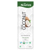 8 - Nouriza Cold Pressed Organic Regular Coconut Oil,  0.5 L 