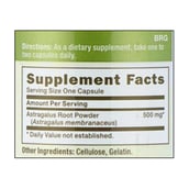 Supplement - GNC Astragalus (500mg),  100 capsules 
