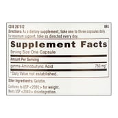 Supplement - GNC GABA (750mg),  90 capsules 