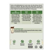 RecommendedUsage - Nouriza 100% Vegan Protein (Pea & Rice),  2.2 lb  Unflavoured 