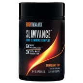 GNC BodyDynamix Slimvance Core Slimming Complex Stimulant Free,  60 capsules  Unflavoured 