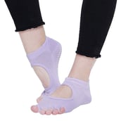 1 - Strauss Yoga Socks,  Light Purple  Free Size 