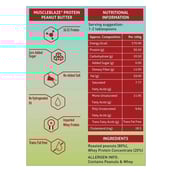 1 - MuscleBlaze MuscleBlaze High Protein Natural Peanut Butter Unsweetened OP,  0.750 kg  Crunchy 