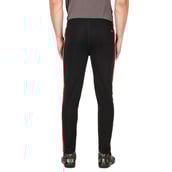 3 - Fitinc Track Pant with Two Side Zipper Pockets,  Black  Medium 
