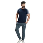 2 - Omtex Gym T Shirt Spider 007,  Blue  Large 