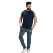 3 - Omtex Gym T Shirt Spider 007,  Blue  Small 