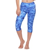 2 - Swee Women's Plain Leggings (SweeAth102),  Blue  Large 