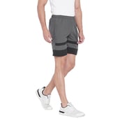 3 - Masch Mens Regular Fit Polyester Shorts,  XL  Dark Grey Light 