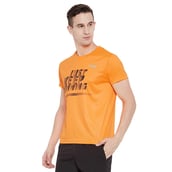 2 - Masch Mens Just Keep Running T Shirt, Fluorescent Orange XXL
