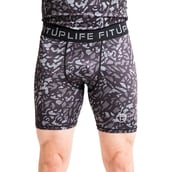 2 - Fitup Life Printed Men Compression Gym Shorts,  XL  Multicolor 