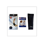 2 - Dr. Arthritis Elbow Compression Sleeve,  Black with Hand Book  Small 