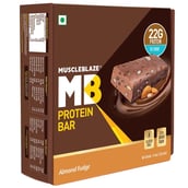 MuscleBlaze Protein Bar (22g Protein) OP,  6 Piece(s)/Pack  Almond Fudge 