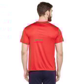 1 - Masch Mens Regular Fit Polyester Active T Shirt (MSTS1017 HSP BDR),  Red  Large 