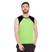 1 - Masch Mens Regular Fit Polyester Active T Shirt (MSTS1017 SLCS GB), Green and Black Medium