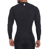 1 - SportSoul Nylon Compression Skin Tight Full Sleeve Gym Tshirt (with Waterproof Carry Pouch),  Black  XL 
