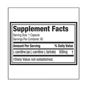 supplement - MuscleTech Platinum 100% L-Carnitine,  60 capsules  Unflavoured 