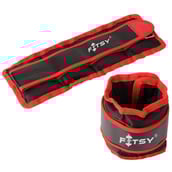 Fitsy Ankle Weights,  Red & Black  2 kg 