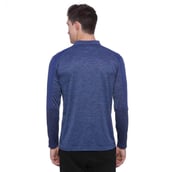 2 - Campus Sutra Solid Men Polo Neck T Shirt, Navy Blue Medium