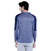 2 - Campus Sutra Solid Men Polo Neck T Shirt,  Blue  Medium 