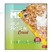Front - MuscleBlaze High Protein Cereal, 0.5 kg Unflavoured