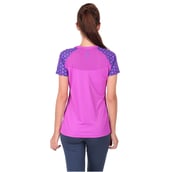 4 - Vector X Printed Women's Round Neck T Shirt (VTDF 005), Pink Small