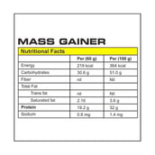 supplement - Protein Scoop Mass Gainer, 2.2 lb Strawberry